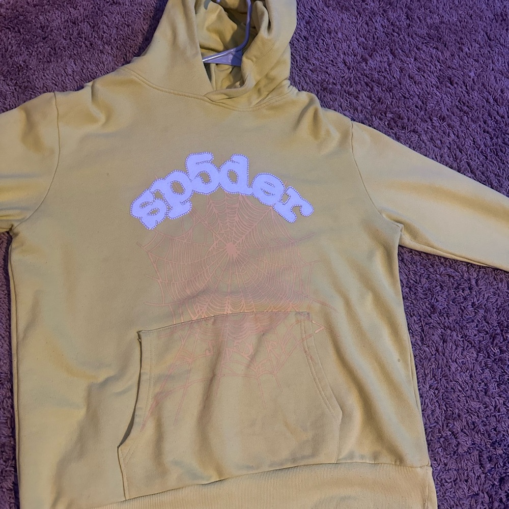 Yellow Hoodie with Graphic Design